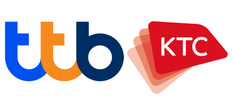 โลโก้บัตรเครดิต KTC และ ttb